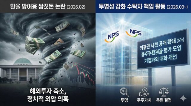 국민연금 기금운용 투명성 강화 수탁자 책임 활동 2026년 변화, ‘쌈짓돈’ 논란 잠재울까?