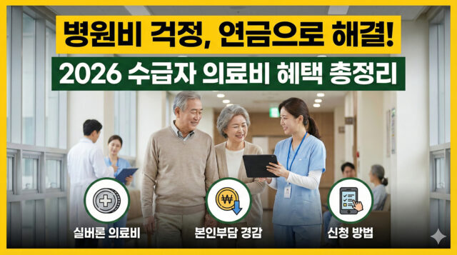 2026년 국민연금 수급자 의료비 지원 혜택 실버론 신청 방법 한도 금리 완벽 정리