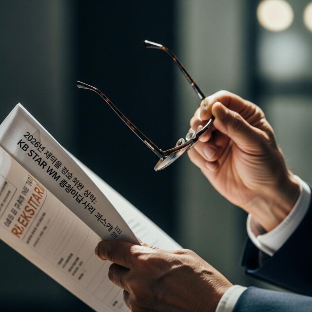 2026년 자산 관리의 새 지평: KB STAR WM 출범과 초개인화 노후 전략