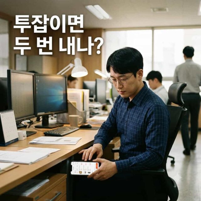 투잡 이중소득자 국민연금 처리 안내 이미지