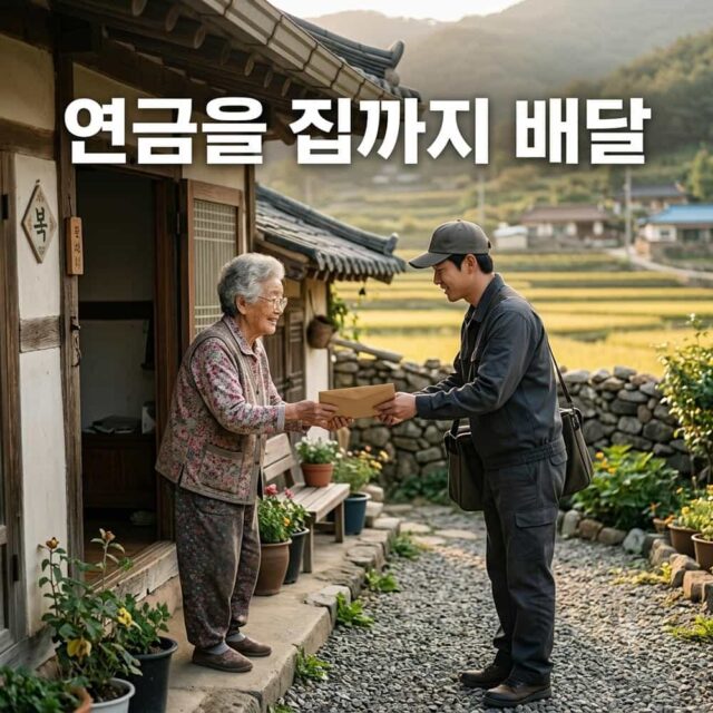 은행 가기 힘든 시골 어르신이라면? 국민연금 현금 직접 배달 서비스 대상과 확인법