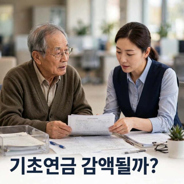 국민연금 많이 받으면 기초연금이 깎인다는데, 실제로 얼마나 줄어들까요?