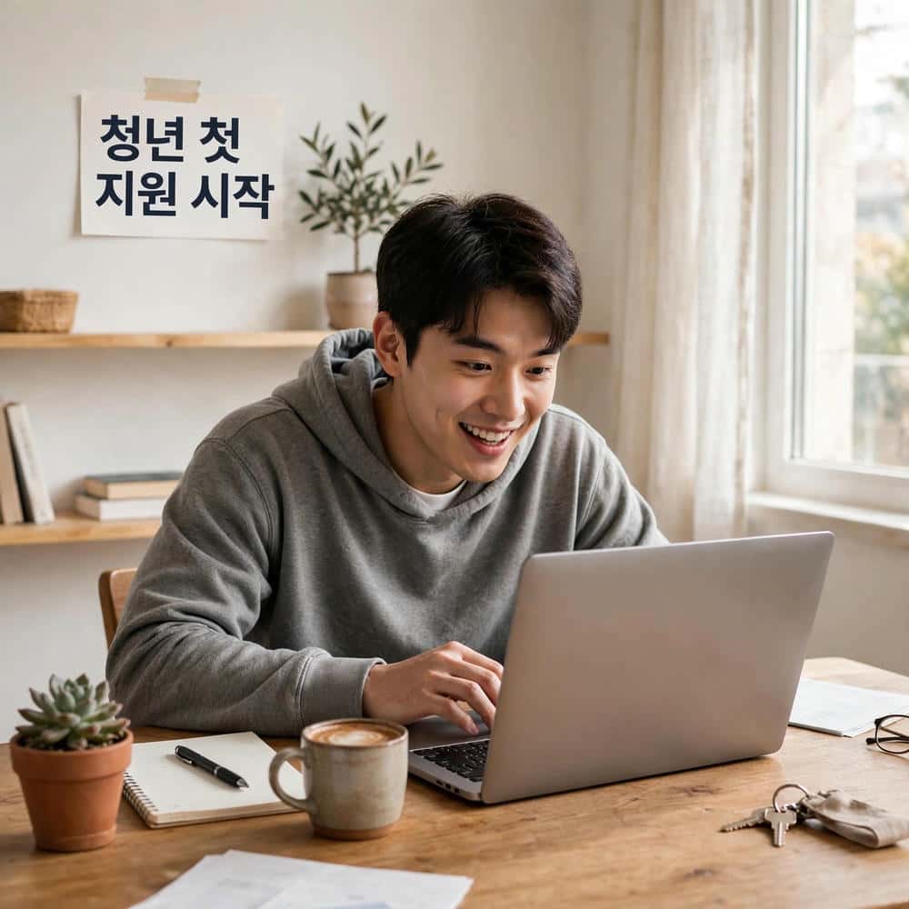 청년 생애 첫 연금보험료 지원 안내 이미지
