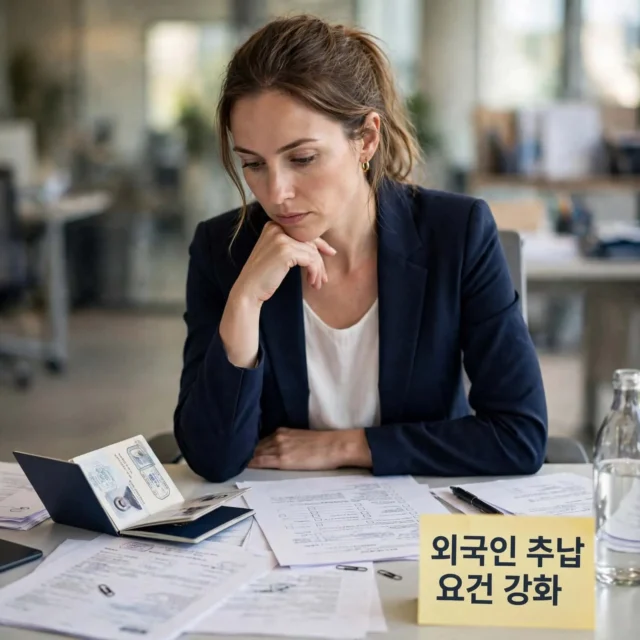 외국인 국민연금 추납 요건 강화 안내 이미지