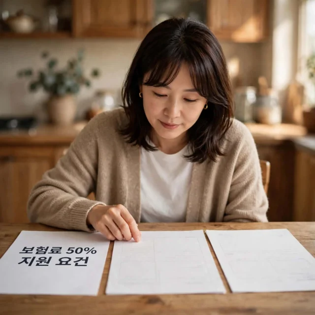 저소득 지역가입자 보험료 지원 요건 3가지 안내 이미지