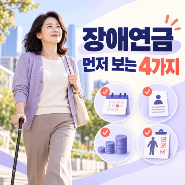 국민연금 장애연금 조건 안내 이미지