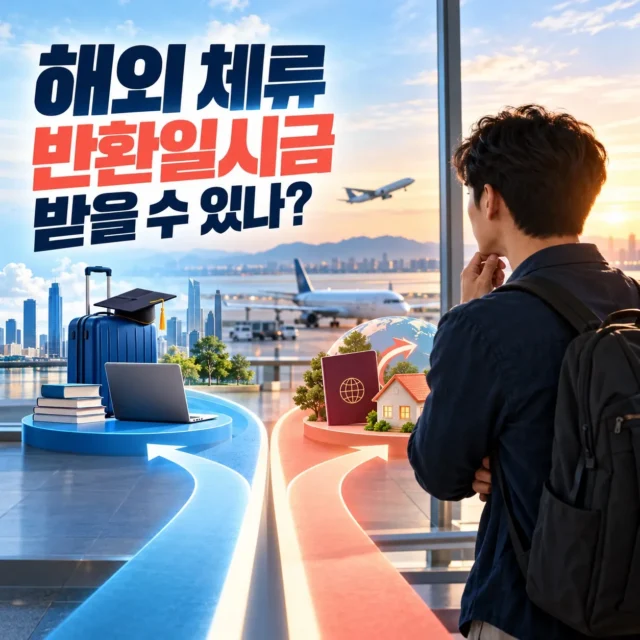 해외체류 국민연금 반환일시금 안내 이미지